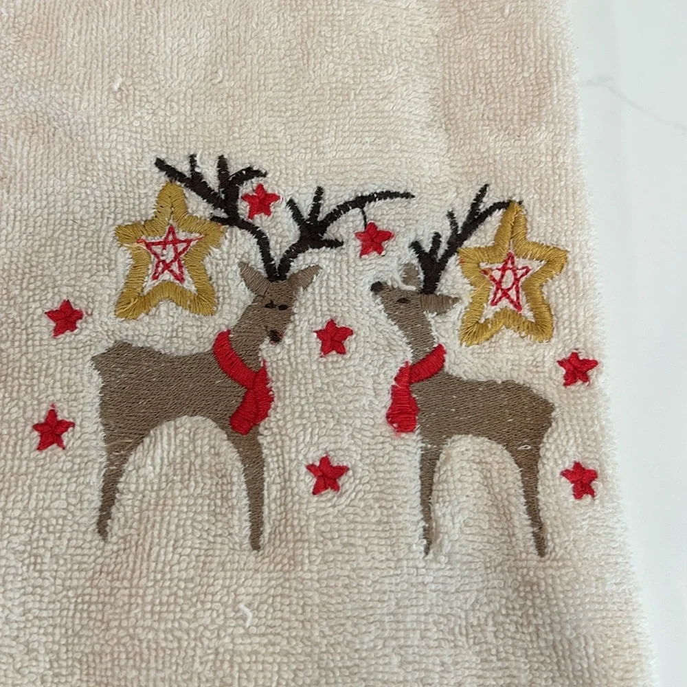 Festive Reindeer Hand Towels